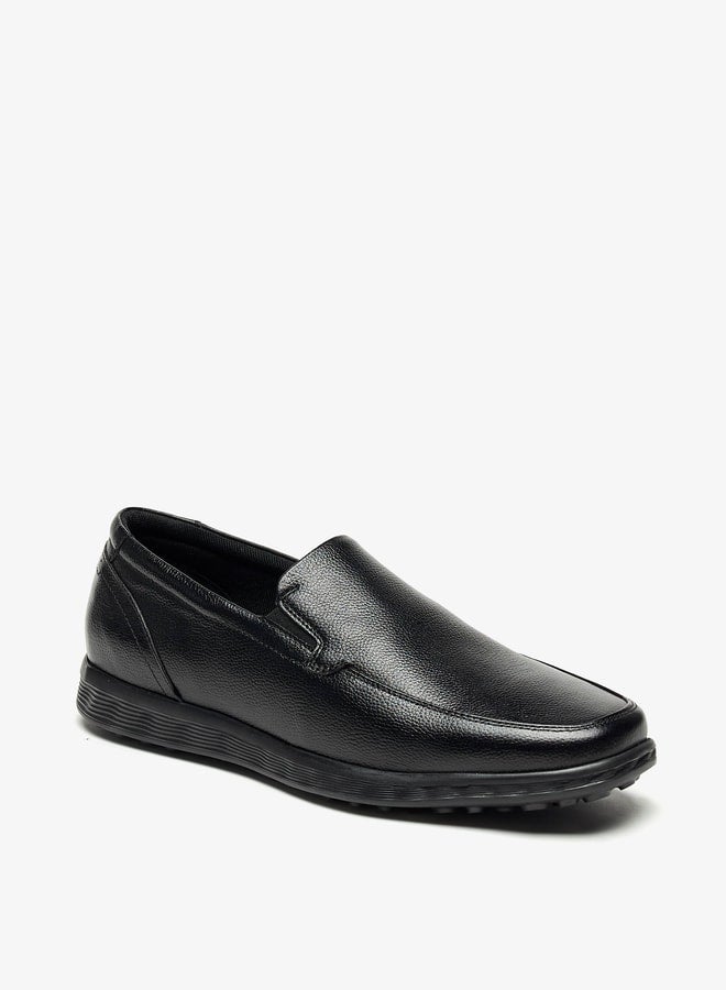 Men Solid Slip-On Loafers
