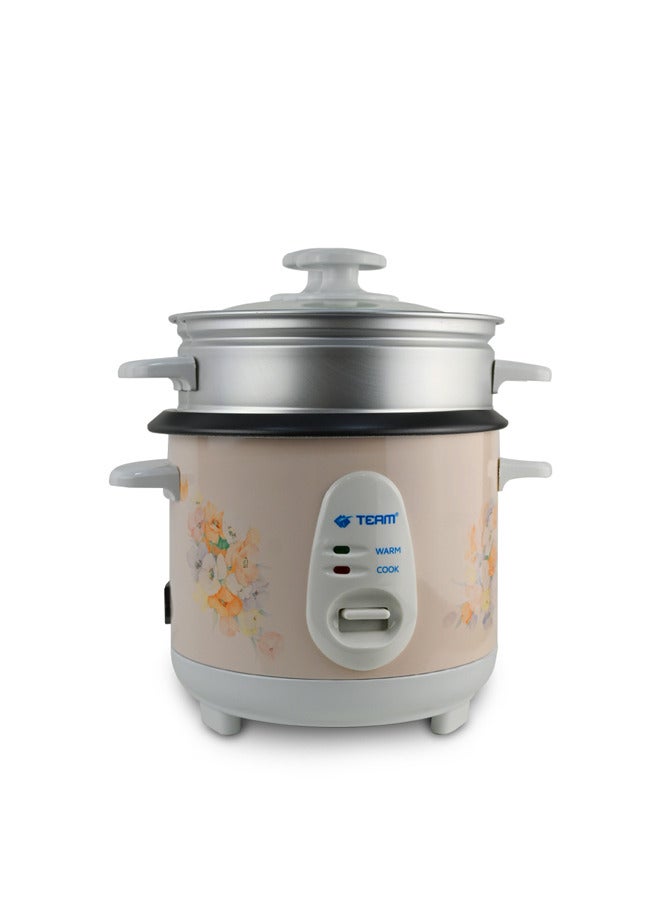 Automatic Rice Cooker 3-in-1 Functions Non-Stick Inner Pot Automatic Shut Off with Overheat Protection 0.6L