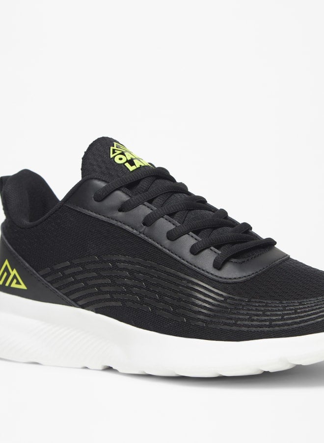 Men's Textured Lace-Up Sports Shoes