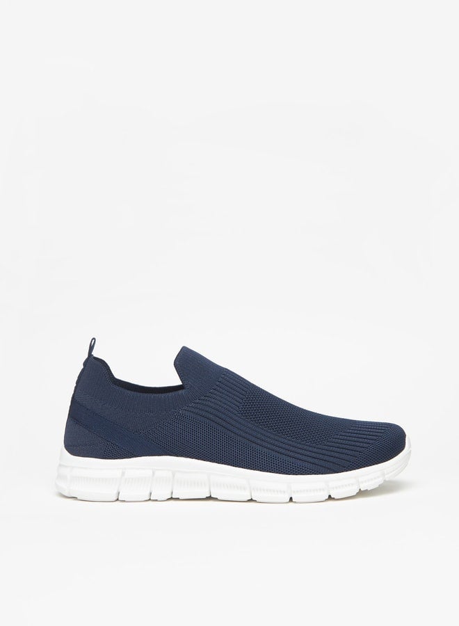 Men's Textured Slip-On Sports Shoes