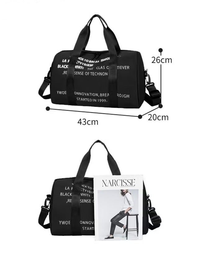 Unisex Gym Duffel Bag Printing Lightweight Waterproof Multipurpose Large Capacity Outdoor Luggage Handbag for Fitness Sports Swimming Travel