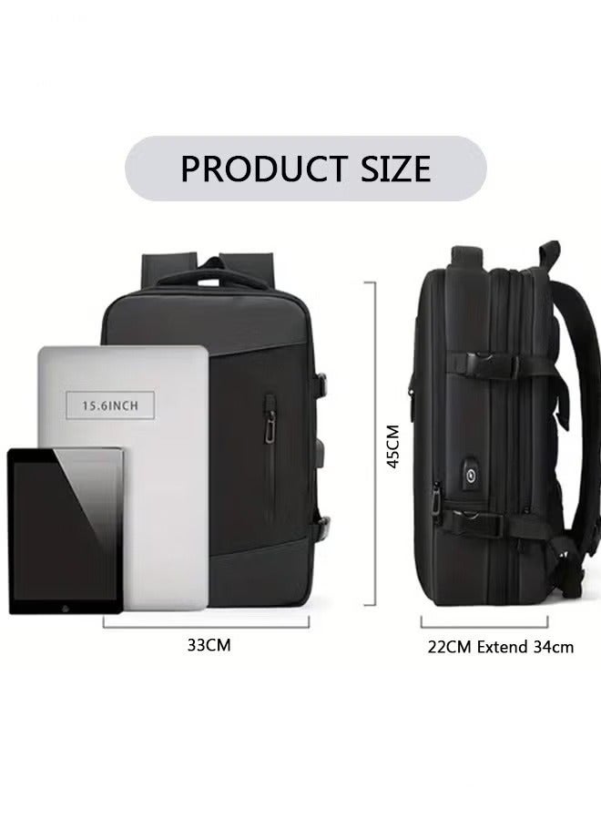 Carry-On Luggage Backpack Unisex Backpack with External Charging Interface, Wet and Dry Separation, Large Capacity Scientific Compartmentalized Backpack, Travel Backpack, Short-Distance Luggage Bag