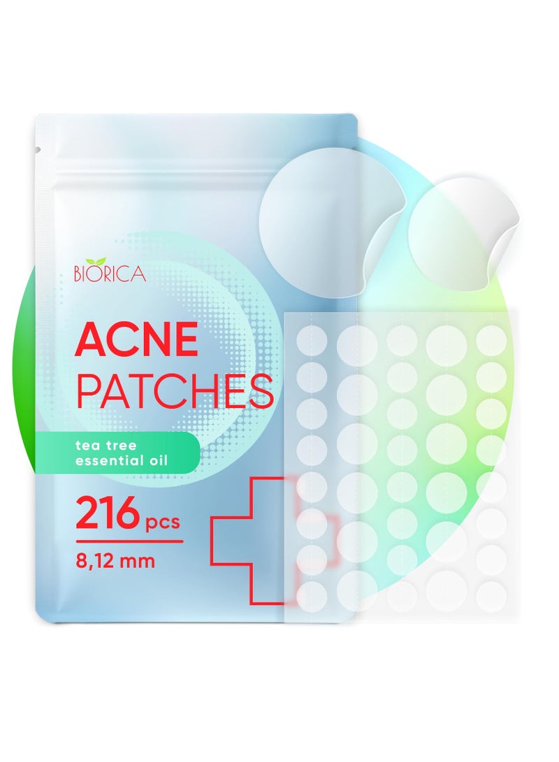 Pimple Patches for Face with Tea Tree Oil. Hydrocolloid Acne Pimple Patches. Blemish Patches, Acne Dots, Pimple Stickers, Acne Patch and Pimple Patch