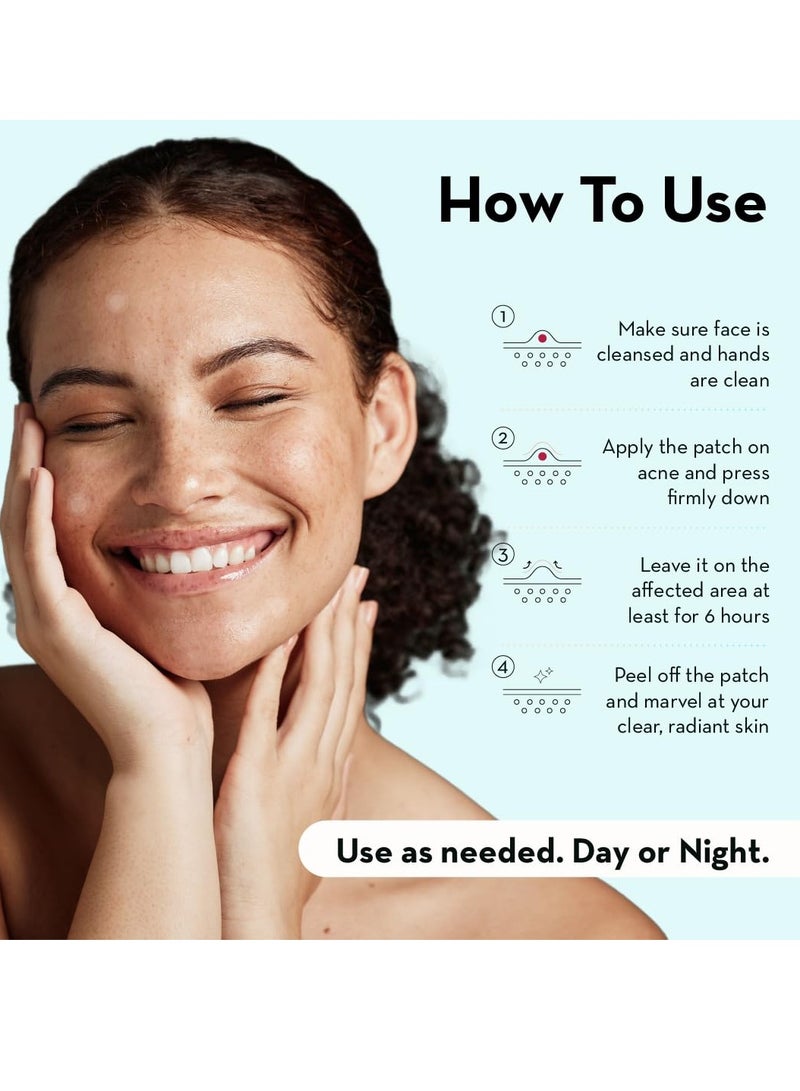 LE GUSHE Pimple Patches for Face (132 dots) - Hydrocolloid Acne Patch for Zits and Blemishes - Invisible Blemish Patches for Face - Spot Cover Stickers