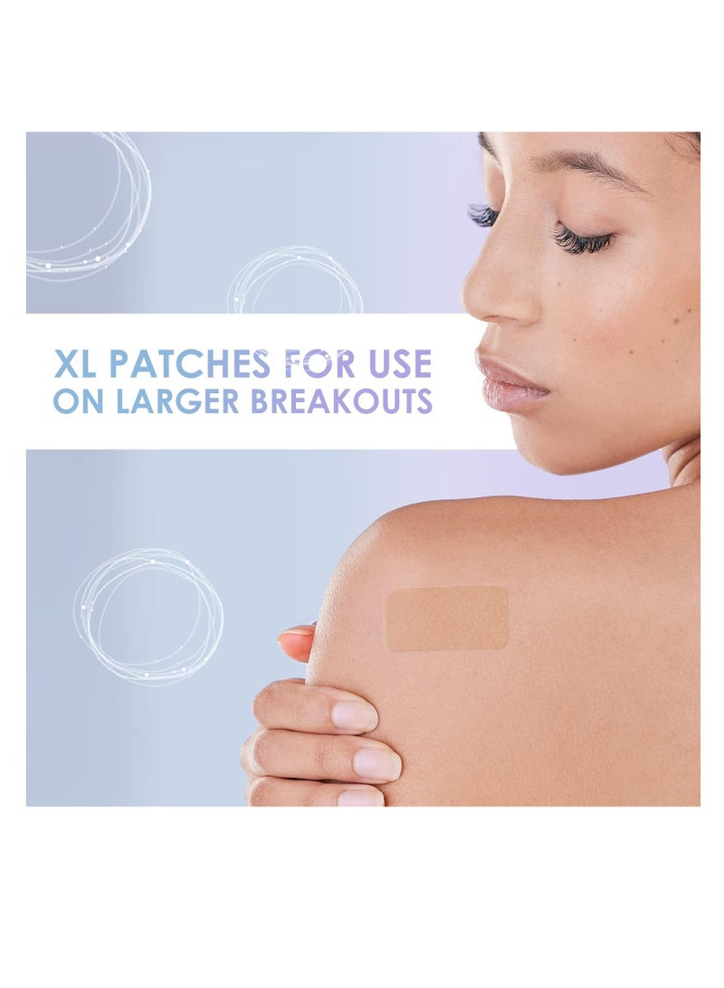 Large Blemish Patches XL -18 Strips - Hydrocolloid Patch for Covering Zits - Spot Stickers - Vegan and Cruelty for Face and Skin