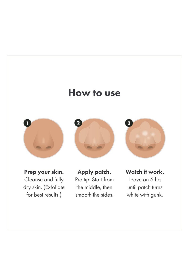 Mighty Patch™ Nose Patch from Hero Cosmetics - XL Hydrocolloid Pimples, Zits and Oil - Dermatologist-Approved Overnight Pore Strips to Absorb Acne Nose Gunk (10 Count)