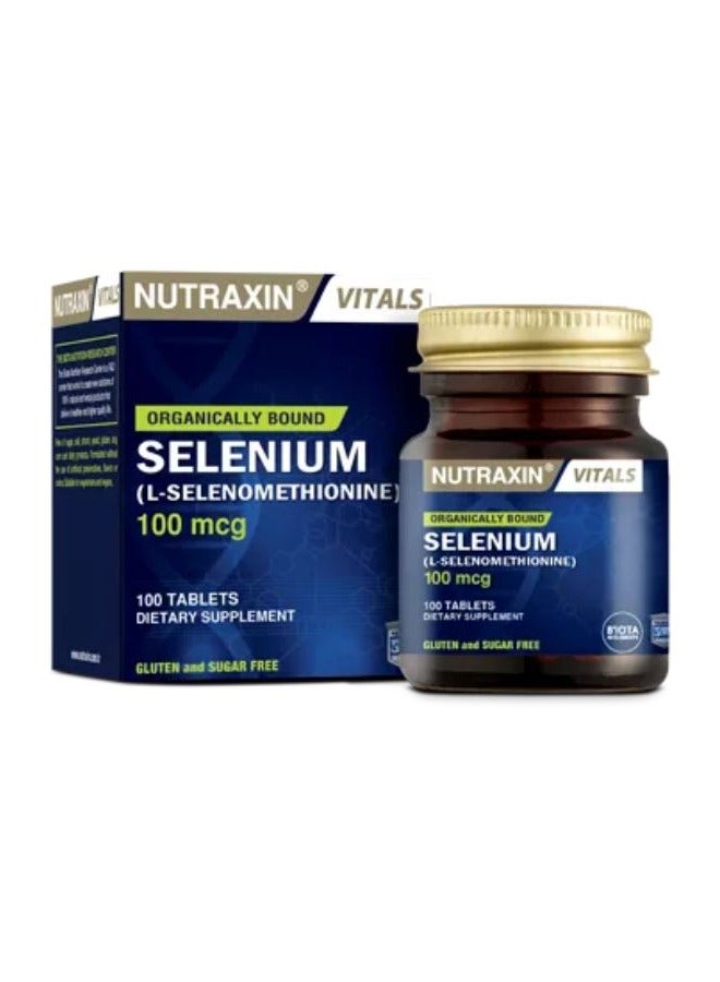 NUTRAXIN Vitals Selenium 100mcg 100 tablets