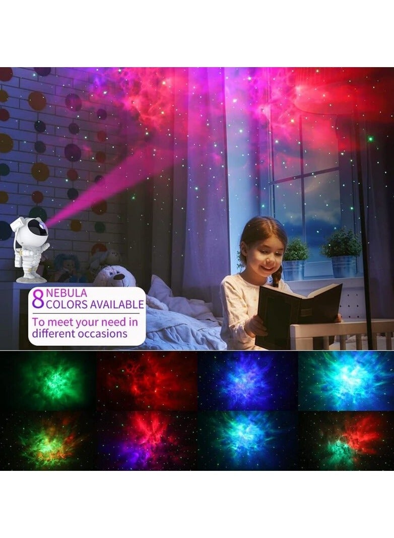 Astronaut Galaxy Star Projector Starry Night Light with Nebula Timer and Remote Control Kids Bedroom
