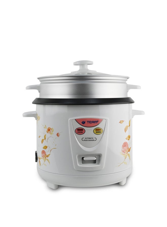 Automatic Rice Cooker 3-in-1 Functions Non-Stick Inner Pot Automatic Shut Off with Overheat Protection 1.5L