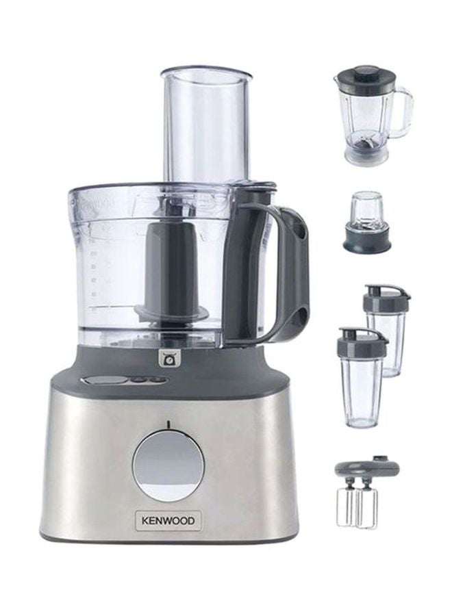 Multipro Compact Plus Food Processor & Blender with Digital Weighing Scale 800.0 W FDM312SS silver/Grey/Clear