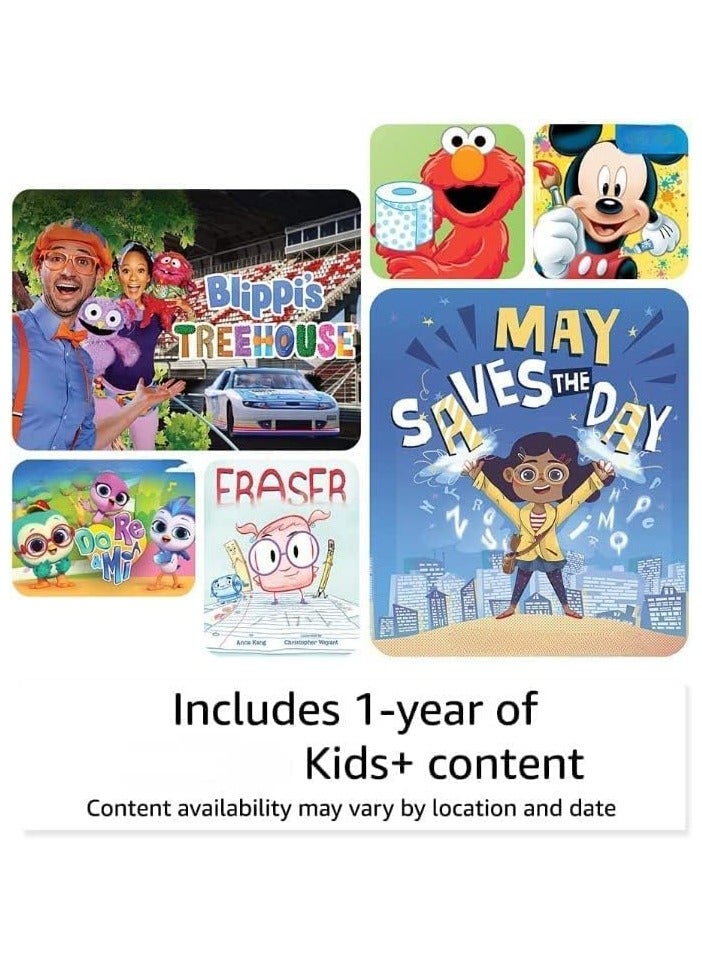 تابلت للأطفال فاير 7، شاشة 7 بوصة، للأعمار من 3 إلى 7 سنوات، مع محتوى خالي من الإعلانات الأطفال، أدوات الرقابة الأبوية، 16 جيجابايت، (إصدار 2022)، أزرق.