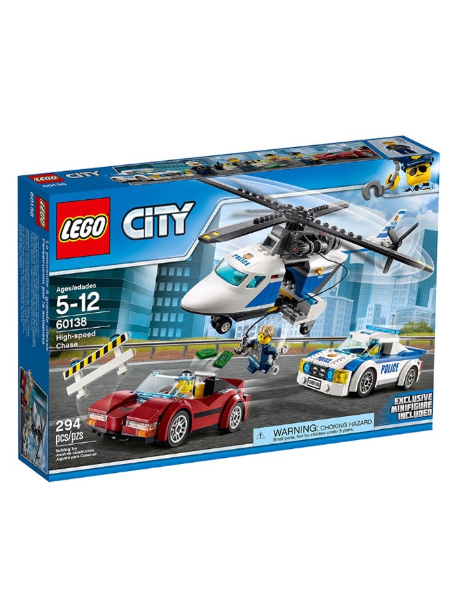 60138 294-Piece City Police High-Speed Chase Building Set 60138 5+ Years