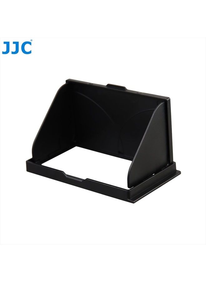JJC 83x48mm Foldable Camera LCD Screen Hood Shade Cover for Sony A6000 A6100 A6300 A6400 A6500 A6600 Block Sunlight Anti-Glare Pop-up Screen Protector Display Guard Monitor Shield Adhesive-On