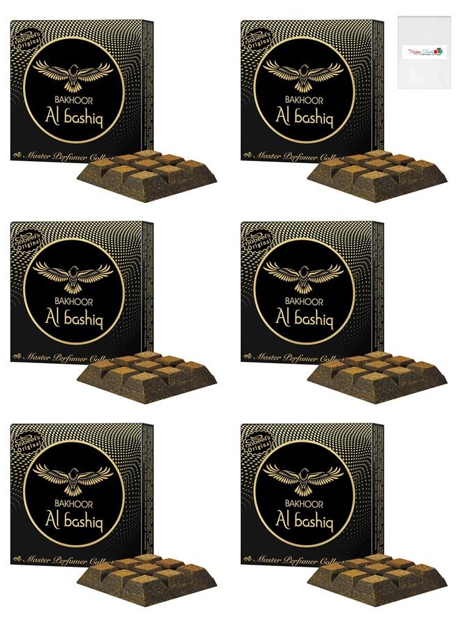 6Pcs Bakhoor Al Bashiq Incense 40GMS