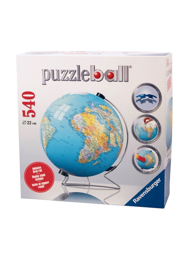 540-Piece Earth 3D Jigsaw Puzzle Ball 12427
