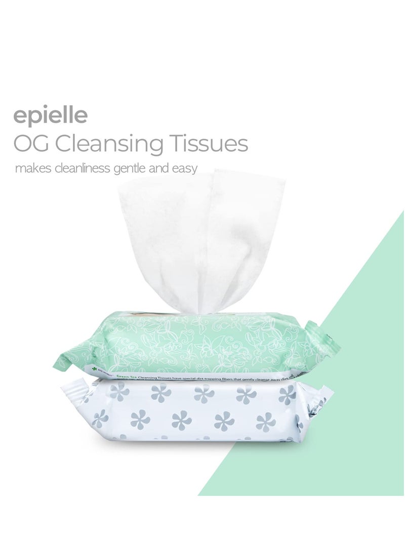 Epielle OG Makeup Remover Cleansing Wipes Tissue | Gentle for all Skin Types | Daily Facial Cleansing Towelettes | Removes Dirt, Oil, Makeup | Nicely Scented | 30 Count | Assorted 6 Pack