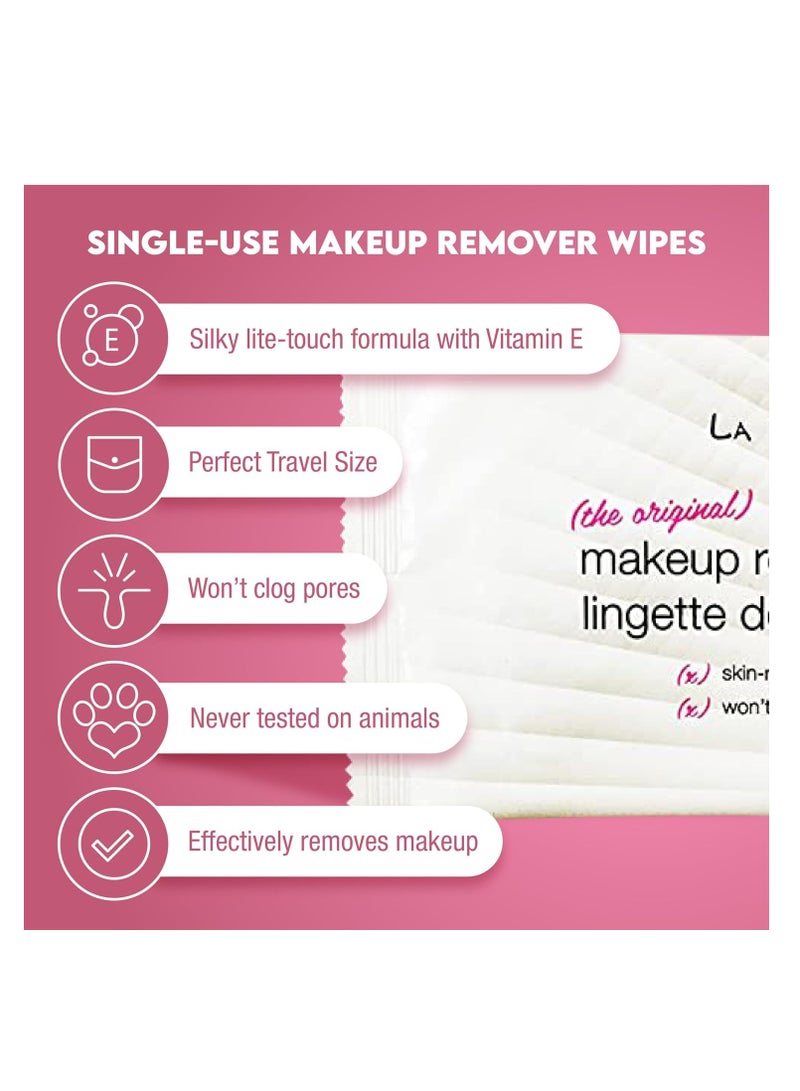 LA Fresh Makeup Remover Wipes with Vitamin E - Make up Remover Wipes for Face, Eyes, Lips - Face Wipes Travel Essentials - Case of 50ct Makeup Wipes