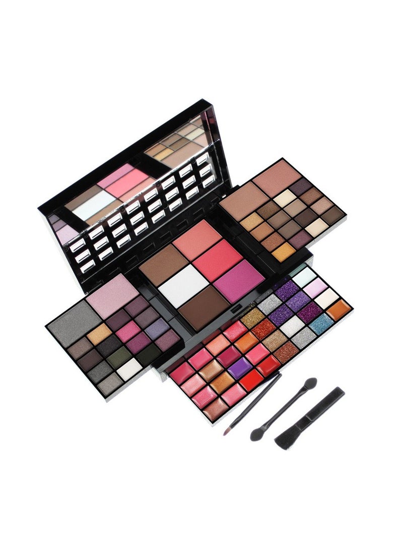 Pro 74 Colors All in one Makeup Gift Set including 36 Eyeshadow palette, 16 Lip Gloss, 12 Glitter Cream, 4 Concealer, 3 Blusher, 1 Bronzer, 2 Highlight and Contour - Make Up Contouring Kit
