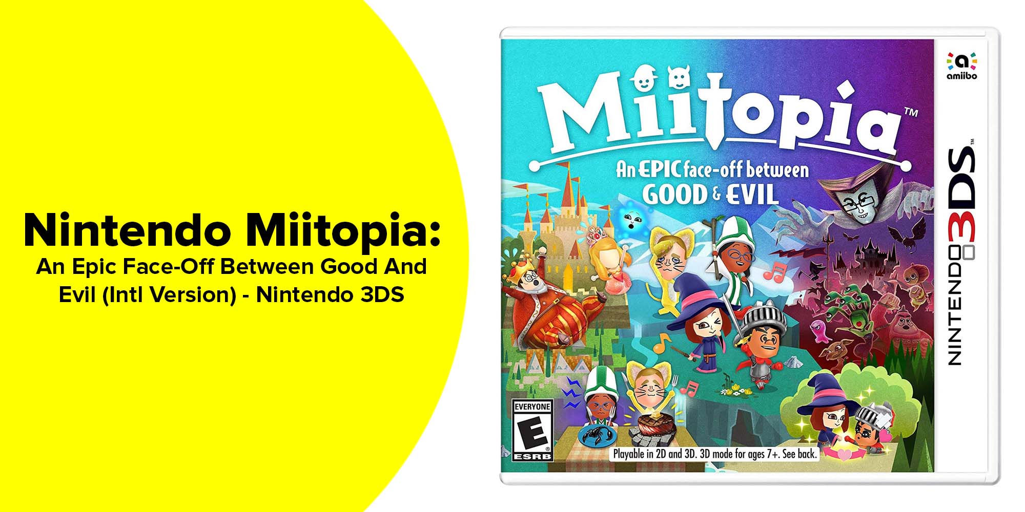 Miitopia: An Epic Face-Off Between Good And Evil (Intl Version) - Adventure - Nintendo 3DS