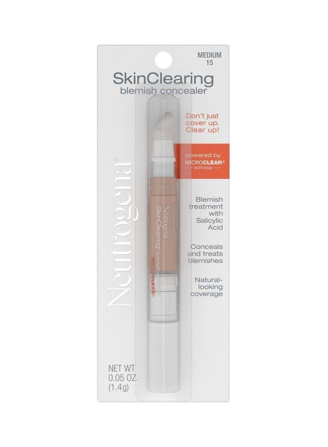 Skin Clearing Blemish Concealer 15 Medium