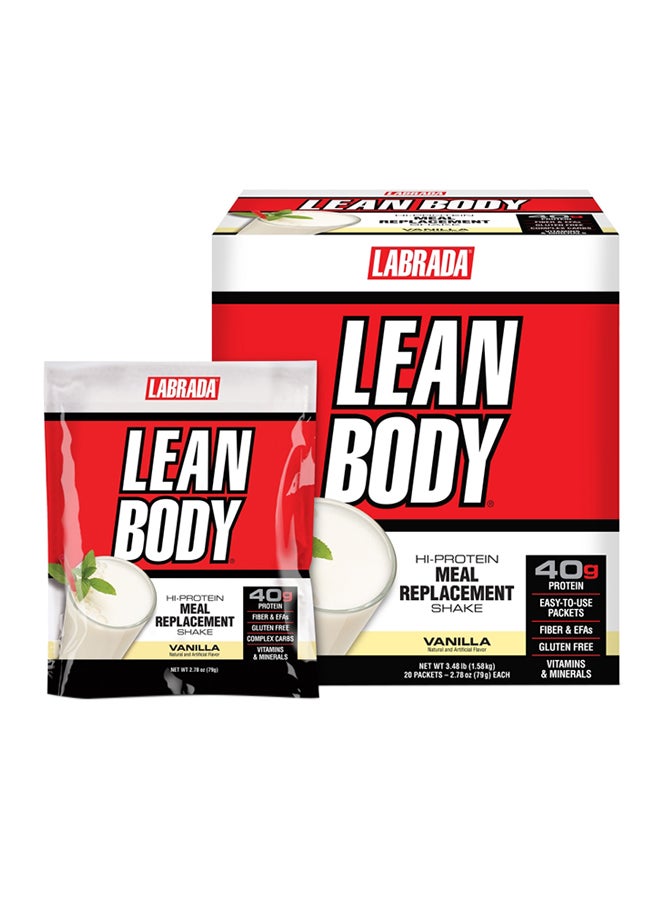 Pack Of 20 Lean Body Meal Replacement - Vanilla Ice Cream