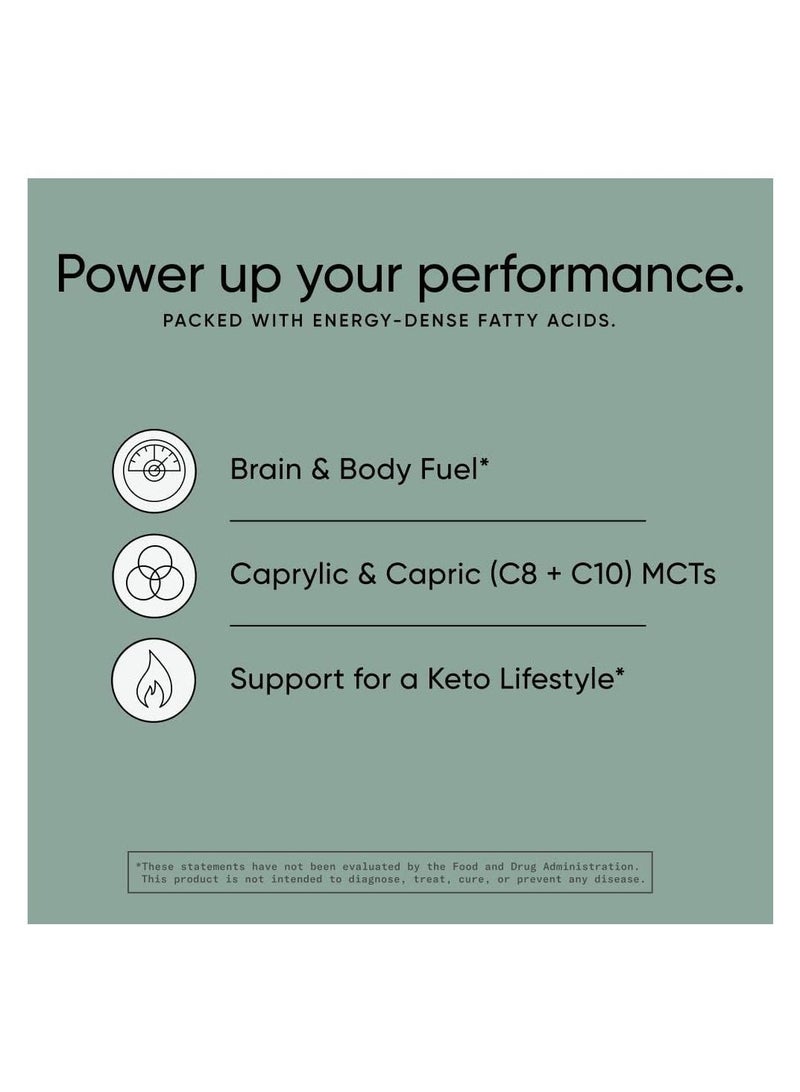 Sports Research MCT Oil Powder with Organic Fiber, Unflavored,10.6 oz (300 g)