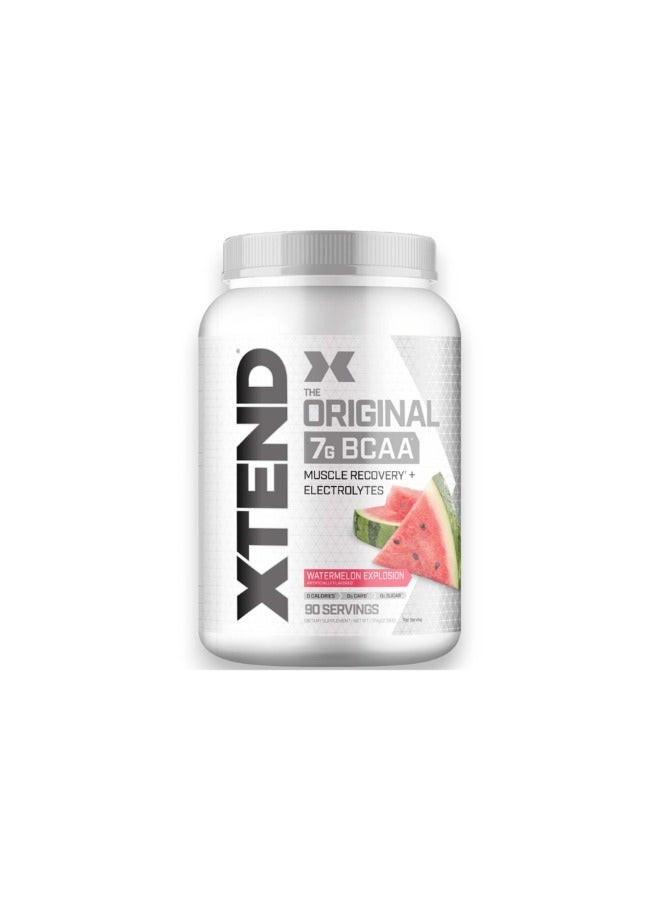 Xtend The Original 7G BCAA Muscle Recovery + Electrolytes, Watermelon Explosion Flavour,  90 Servings