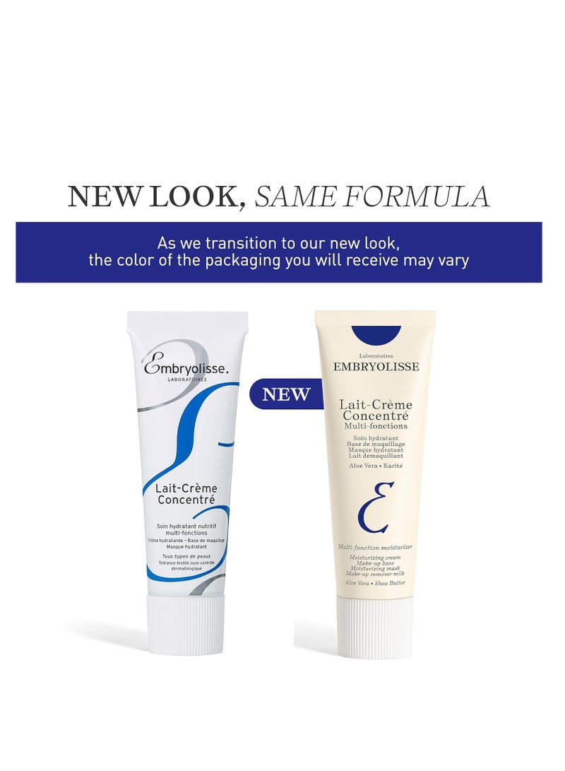 Embryolisse Lait-Crème Concentré, Face Cream & Makeup Primer - Cream for Daily Skincare - Face Moisturizer for All Skin Types (New Packaging)
