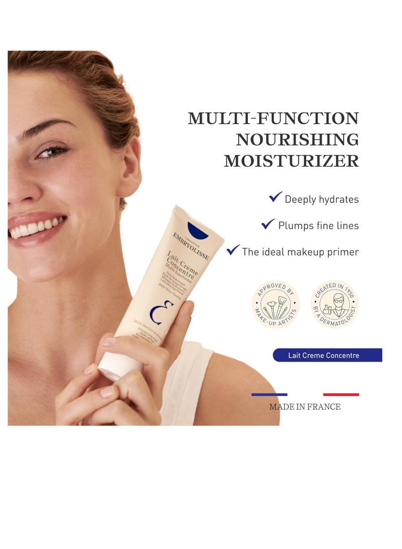 Embryolisse Lait-Crème Concentré, Face Cream & Makeup Primer - Cream for Daily Skincare - Face Moisturizer for All Skin Types (New Packaging)