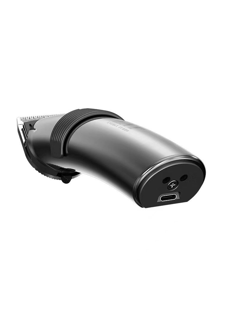 DINGLING Professional Electric Hair Clipper With Blades Silver/Black 21.21x21.01x7.39cm