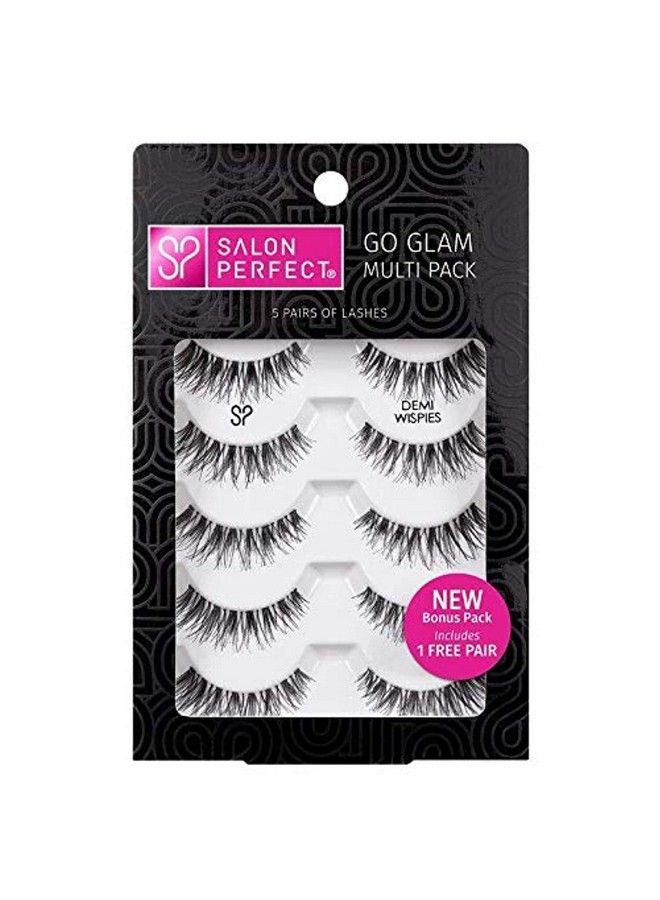 Perfectly Glamorous Multi Pack Eyelashes Demi Wispies Black 4 Pr