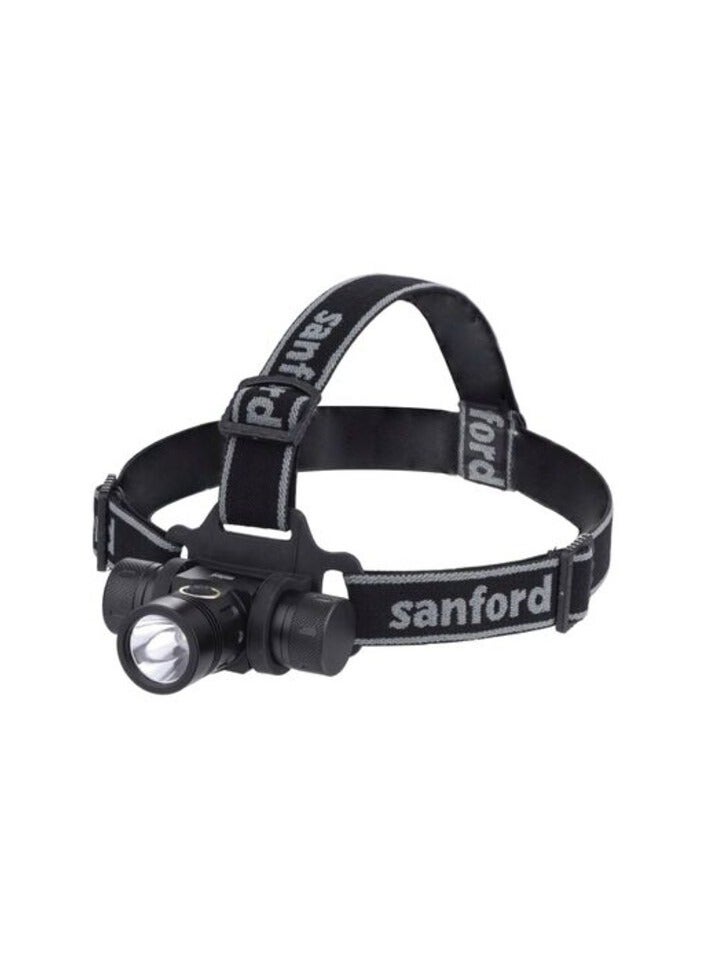 Sanford USB Charging Head Lamp Black
