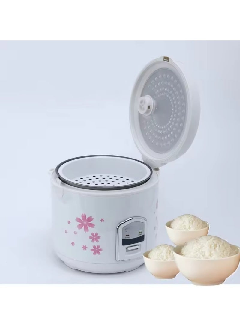 3L Large Capacity Rice Cooker Multicooker with Premium Quality Inner Pot And Keep Warm Function Household Stewpot And Food Steamer for 2-4 People White