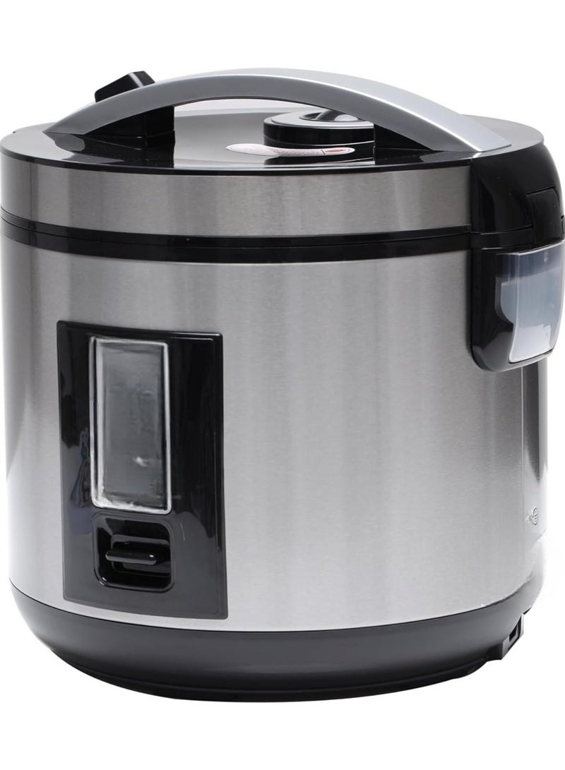 700W 4L Stainless steel smart rice cooker nonsticked inner pot Electric rice cooker color Silverblack