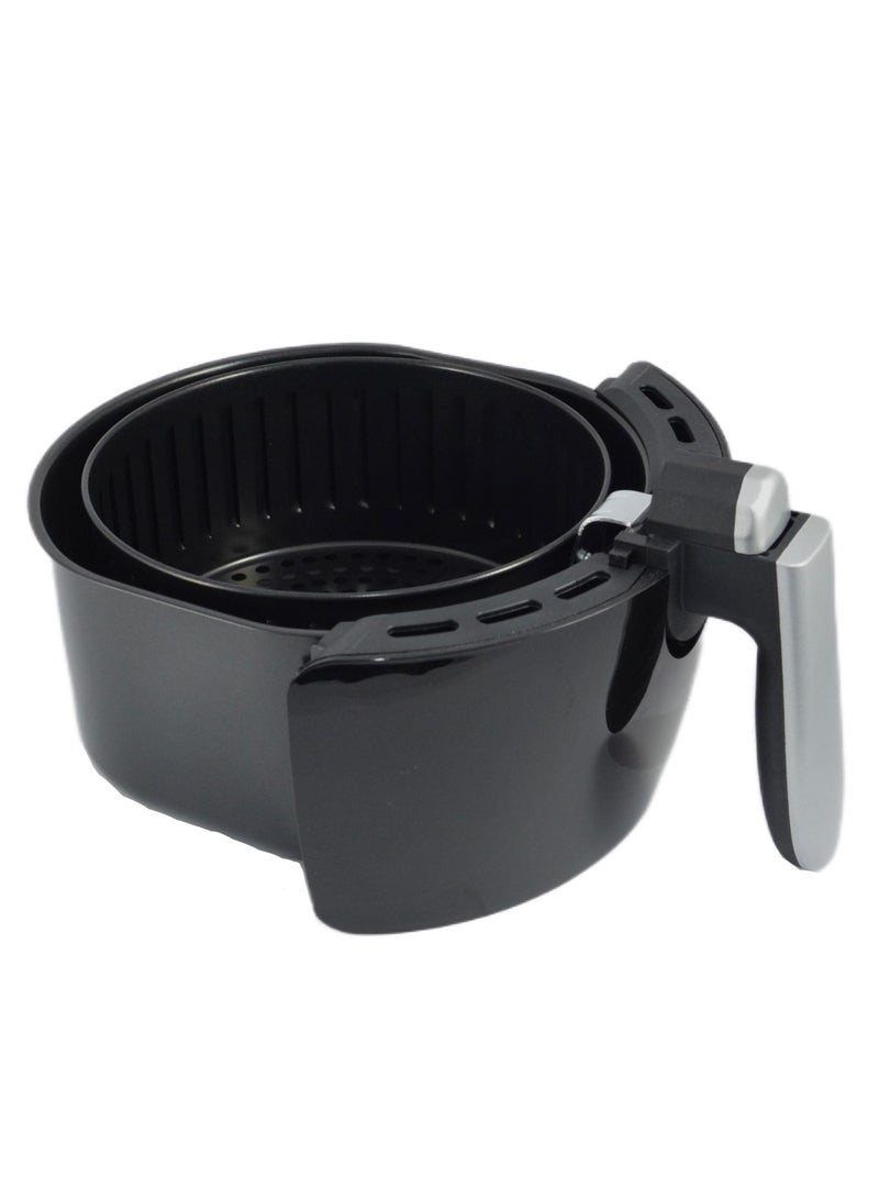 Home Maker Air Fryer 3.5 Liter, 1400 W, Rapid Air Circulate System, Timer & Temperature Control, Over Heat Protection, Non-stick & Removable Basket, Black