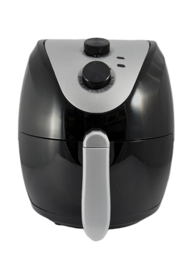 Home Maker Air Fryer 3.5 Liter, 1400 W, Rapid Air Circulate System, Timer & Temperature Control, Over Heat Protection, Non-stick & Removable Basket, Black