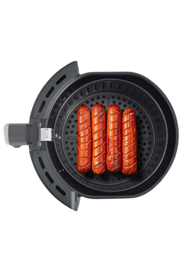 Home Maker Air Fryer 3.5 Liter, 1400 W, Rapid Air Circulate System, Timer & Temperature Control, Over Heat Protection, Non-stick & Removable Basket, Black