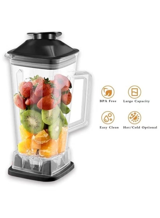 Heavy Duty Blender Mixer Electric High Speed Juicer Food Processor 2.5L 4500W BPA Free High Power Blenders For Kitchen Stainless Countertop Ice Smoothie Blender