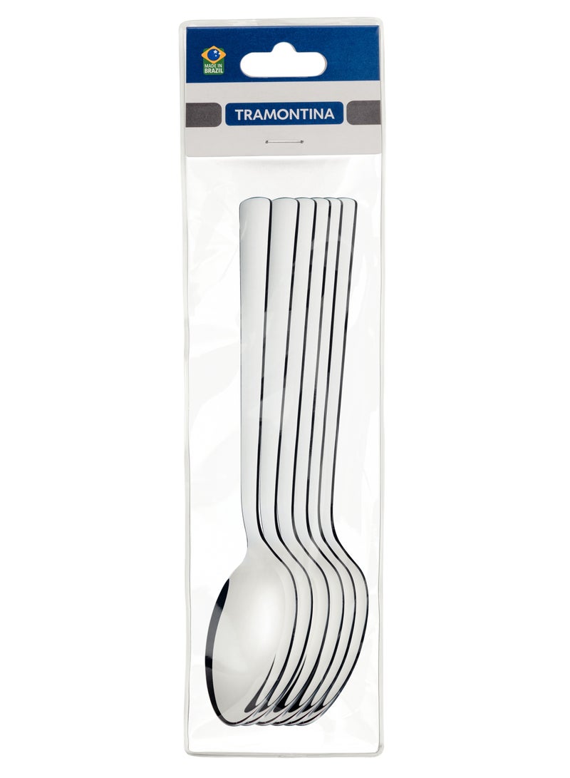 Oslo 6 Pieces Stainless Steel Table Spoon Set with High Gloss Finish