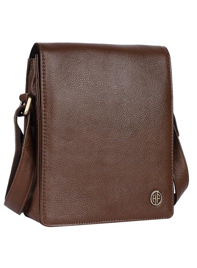 leather Messenger Slings Bag, Brushwood|SB1159