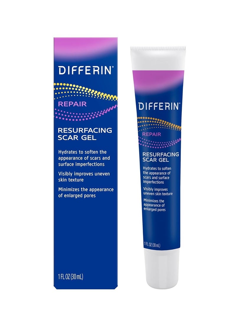 Differin Gel Acne Scar Spot Treatment for Face, Resurfacing Scar Gel, Gentle Skin Care for Acne Prone Sensitive Skin, 1 Oz (Packaging May Vary)