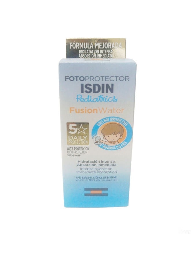 Fotoprotector Pediatrics Fusion Water SPF 50+ 50 ml - Gentle Sun Protection for Delicate Skin