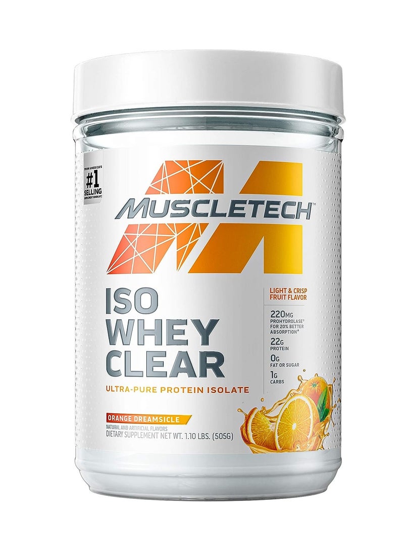 MT ISO Whey Clear Ultra-Pure Protein Isolate Orange Dreamsicle 1.1lb
