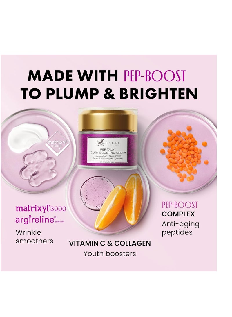 Collagen Anti Aging Face Cream with Patented Matrixyl-3000 & Argireline - 5x More Powerful w/ Pep-Boost Peptide Complex + 10 Antioxidants - Facial Wrinkle Day/Night Cream Face Moisturizer for Women