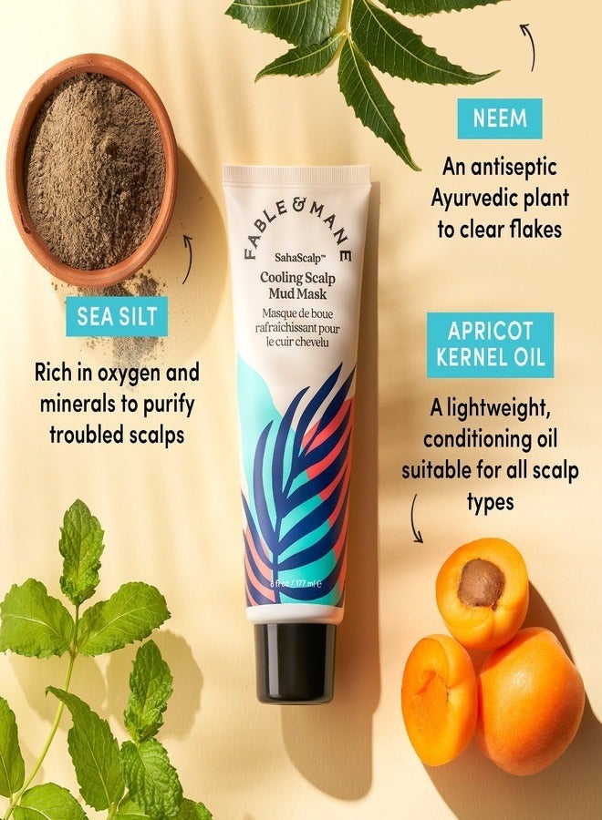 Fable and Mane SahaScalp™ Cooling Scalp Mud Mask 177ml