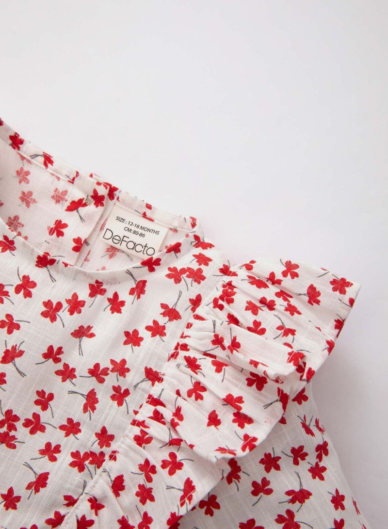 Regular Fit Flower Long Sleeve Shirt