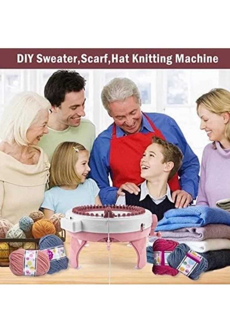Hand Knitting Machine, Sewing Machine, Weaving Toy, DIY Knitting Machine Smart Weaver for Adult & Children