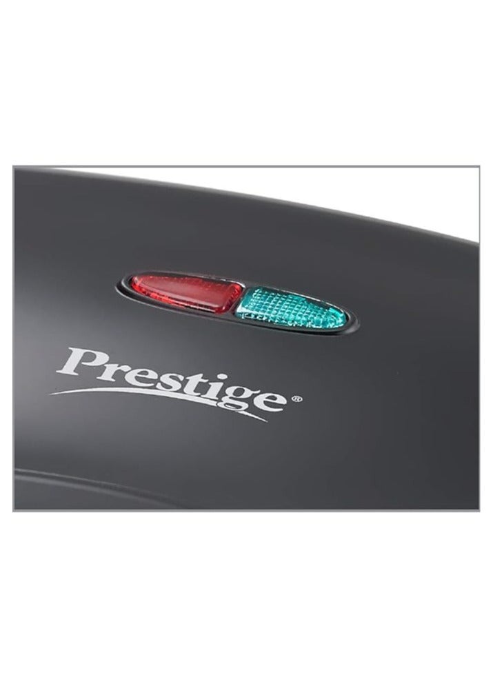 Prestige 800W Sandwich Maker (PGMFD 01)| Black | Heat Resistant Bakelite Body |Non-Stick Coating | Power Indicators | Oil Free Toasting