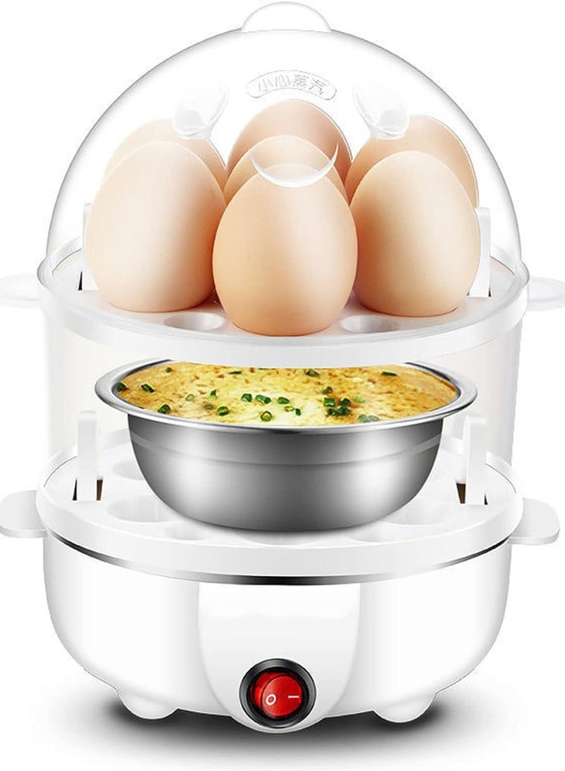 Electric Egg Cooker Egg Boiler with Auto Shut Off Feature 14 Egg Capacity Electric Egg Cooker for Hard Boiled Eggs Poached Eggs or Steamed Egg Custard