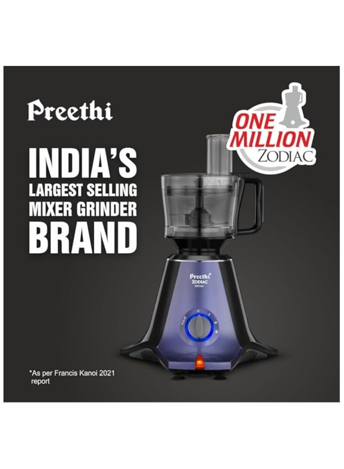 Preethi Zodiac Glitter MG 264, 750 Watts, 5 Jars including Master chef and Super Extractor